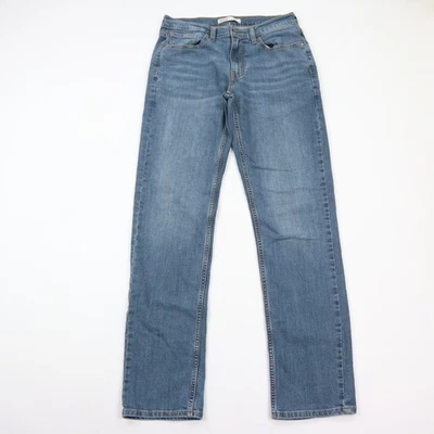 Levis Signature Jeans Mens 30x32 Straight Fit Stretch Blue Medium Wash Denim - Image 1 of 4