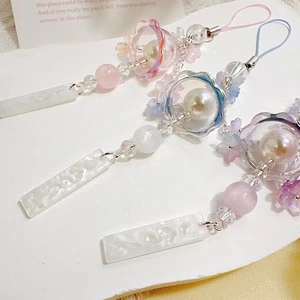 Cute Phone Charms Pendant Trendy Jellyfish Flower Lanyard Mobile Phone Strap* - Picture 1 of 13