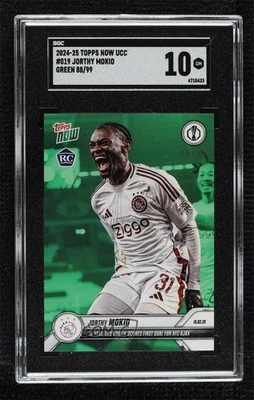 2024-25 Topps Now UEFA Europa League Verde/99 Jorthy Mokio #019 SGC 10 GEMA Foto 1 de 2