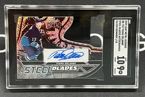 SGC 9/10 2025 Leaf Metal Legends #SB-TS2 Teemu Selanne Silver Shimmer 1/10 - Picture 1 of 2