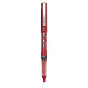 Pilot Precise V5 Roller Ball Stick Pen Precision Point Red Ink .5mm Dozen 35336 - Picture 1 of 4