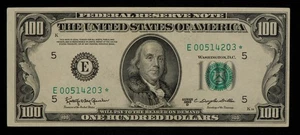 FR 2161-E* $100 1950 D Federal Reserve Note US - Star Note - VF++/XF - CA1448 - Picture 1 of 2