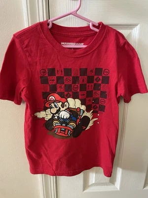 Mario Kart Boys Youth Soze 6 T-Shirt Short Sleeve Nintendo Casual Graphic Logo - Image 1 of 4