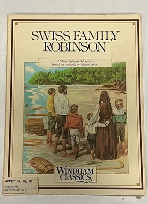 Swiss Family Robinson (1984 Windham Classics) Apple II – Vintage - CIB - Tested - Image 1 of 4