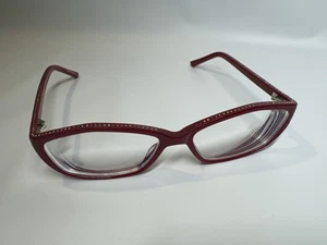 Damen Brillengestell Rot Strass 55 16 135 Made In Japan " - Bild 1 von 7