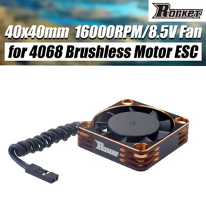 Rocket 8.5V High Speed Cooling Fan for 4068 Brushless Motor ESC 1/10 1/8  RC Car - Picture 1 of 14