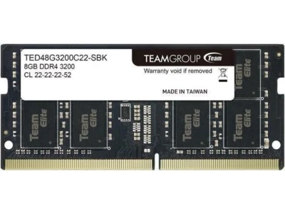RAM 8GB DDR4 3200MHZ TEAM GROUP TED48G3200C22-S01 CL22 SO-DIMM MEMORIA LAPTOP PC - Immagine 1 di 4