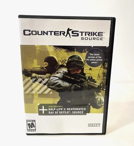 COUNTER STRIKE SOURCE PC CD-ROM 4-DISC SET W/ HALF-LIFE 2 & DAY OF DEFEAT 2005 - Picture 1 of 9