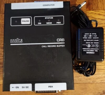 Western Telematic CRB-TS Economical On-Site Call Record Buffer with power supply - Image 1 of 4