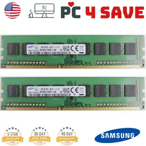 Samsung 8GB DDR3 1600MHz ( 4GB x 2 ) Kit 1Rx8 PC3L-12800U NON-ECC Desktop Memory - Picture 1 of 1