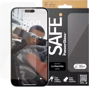 Panzer Glass Ultra Wide Fit Screen Protector for iPhone 15 Plus 6.7" - SAFE95536 - Picture 1 of 7