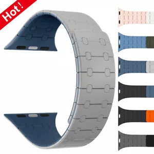 Pour Apple Watch Ultra 2 49 Series 10 9 8 7 6 5 SE 38-45/46mm Bracelet Silicone - Photo 1 sur 21