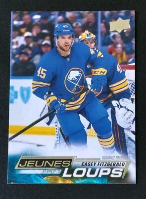 2022-23 Upper Deck Series 2 Casey Fitzgerald French Young Guns Rookie Card #498 - Image 1 of 3