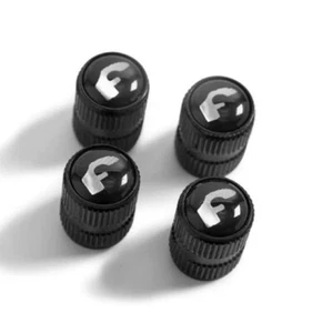Single Cap! FORGIATO WHEEL RIMS BLACK VALVE STEM CAP "F" LOGO 100% GENUINE OEM - Bild 1 von 11