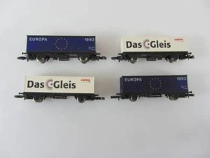 Märklin Z Lote de vagones contenedores (4 unidades) 2 ejes buen estado - Imagen 1 de 4