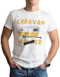 Caravan Offensive T-Shirt lustig Herren unhöflich Urlaub Seite Tee Top Witz Geschenkidee - Bild 1 von 2