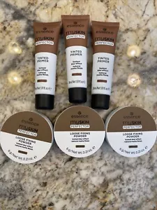 Essence MySkin Perfector Tinted Primer X3, Loose Powder X3 50 Deep Lot - Picture 1 of 1