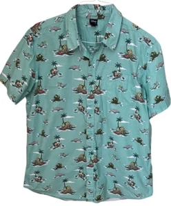 Disney Our Universe Button Up Shirt Men’s XL Mickey Mouse Pluto - Picture 1 of 6