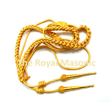 Aiguillette Gold Mylar Army Air Force Navy | Unique Quality | World War | New