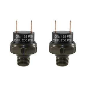2 piezas Interruptor de presión de aire 125-200PSI Hilo de montaje del tanque 1/4" NPT 12V/24V Cuerno de tren - Imagen 1 de 5