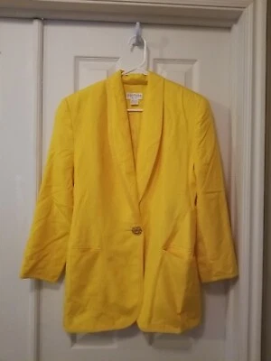 Ann Taylor Yellow Silk Jacket 6 Never Worn Womens - Image 1 of 4