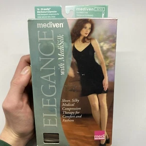 MEDIVEN ELEGANCE MUSLO ALTO CON BANDA SUPERIOR PUNTA CERRADA 16-20 TALLA ESTÁNDAR L MOCA - Imagen 1 de 5