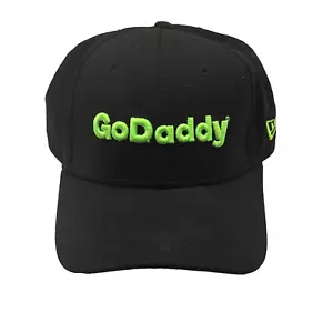 Go Daddy New ERA Black Adjustable Baseball Style Hat Lucky #13 - Picture 1 of 7