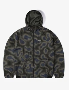 HUF Men's NETWORK Shell Jacket JK00310 - Olive - Size Small - NWT LAST ONE LEFT - Picture 1 of 2
