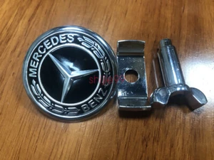 For Mercedes Benz Bonnet Badge Hood Emblem Sticker C S E Class 44mm W204 W211 - Picture 1 of 4