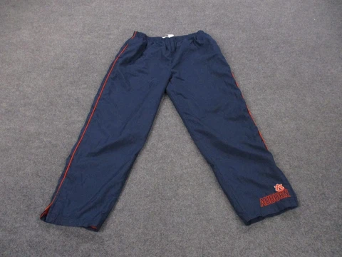 Vintage Auburn Tigers Sweatpants Adult XL Blue Spell Out Retro Logo Track Mens Cover