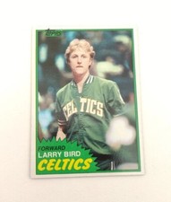 Larry Bird 1981 Topps #4 Card 2nd Year Rookie Card HOF Boston Celtics EX