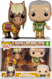 FUNKO POP VINYL PARKS AND RECREATION JERRY AND LIL SEBASTIAN 2 PACK EXCLUSIVE