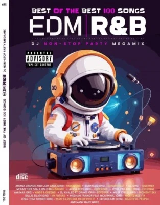 DJ Non-Stop Party Megamix Best 100 Songs EDM R&B 2CD Ariana Grande Lady Gaga SIA Foto 1 de 4