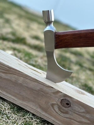 HACHA MARTILLO BOLA HACHA TOMAHAWK ACERO DAMASCO INTEGRAL + Funda CAMPING Foto 1 de 4
