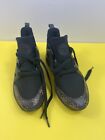 GUESS Women's Black Gold Lace Up Casual Mid Tops Sneakers - Size 7