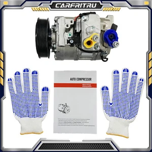 A/C Compressor w/ Clutch for Audi A4 A4 Quattro A6 Q7  Porsche Cayenne VW Touare - Picture 1 of 9