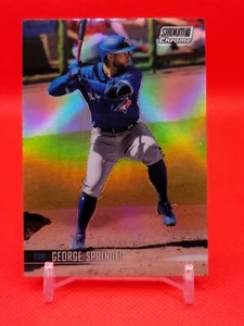 Stadium Club 2021 cromo refracor #160 George Springer - Toronto Blue Jays - Imagen 1 de 2
