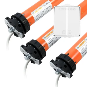 3T-MOTORS Markisenmotor + AP Schalter + Adapter elektrische Markise Sonnenschutz - Photo 1/37