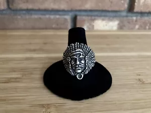 Herren Sterling Häuptling Kopfring Mexiko 950 - Bild 1 von 9