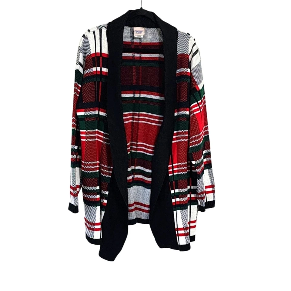 Huntington Ridge Vintage Cárdigan Tarten Plaid Suéter Cabincore Academia L Foto 1 de 4