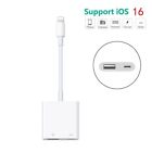 For Apple iPhone 14 13 Pro iOS16 to USB 3.0 Adapter OTG Cable Fast Data Transfer