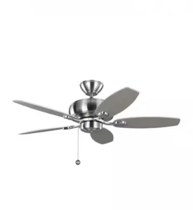 Monte Carlo Ceiling Fan 5CQM44BS Centro Max II Brushed Steel - NEW - Picture 1 of 2
