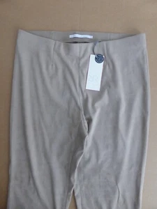 RAFFAELLO ROSSI DAMEN LEDER HOSE GR.42 STRETCH BEIGE WILDLEDER OPTIK - Bild 1 von 9