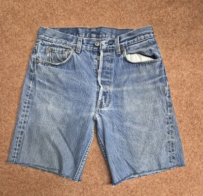 Levis 501 Shorts Straight Women's W31 Stonewashed Light Denim - Image 1 of 4