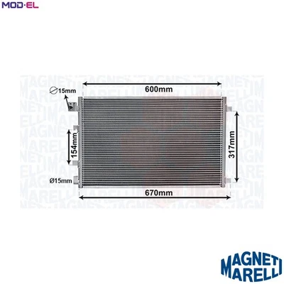 CONDENSER AIR CONDITIONING 350203879000 FOR NISSAN DUALIS QASHQAI/+2 2.0L 4cyl - Image 1 of 4
