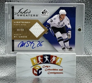 Martin St. Louis 2007-08 SP Game Used Hockey Inked Sweaters /50 - Picture 1 of 6