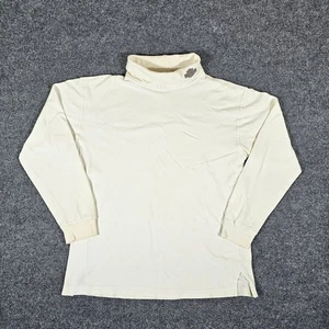 Vintage Harley Davidson Rollkragen Langarm Shirt Creme Herren Größe Large Fehler - Bild 1 von 8