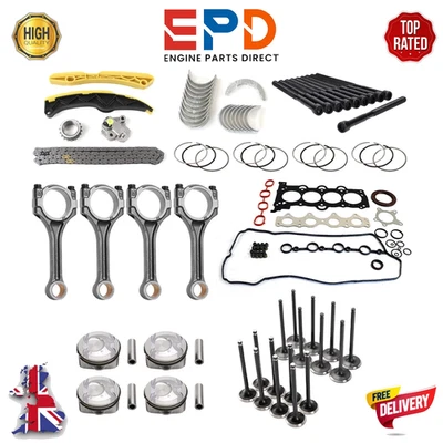 PISTON WITH ENGINE REBUILD KIT FOR HUINDAI KIA SPORTAGE 1.6GDI G4FD G4FJ NEW - Image 1 of 4