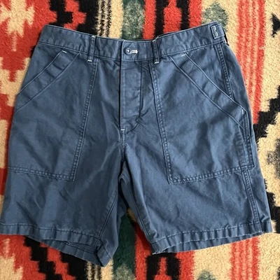J Crew 8” Camp Shorts Linen Blend Mens 30-32 Button Fly Officer Chino Trouser - Image 1 of 4