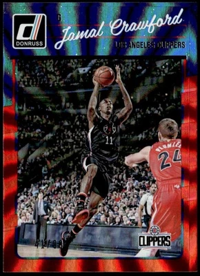 2016-17 Donruss #28 Jamal Crawford Red Holo Laser #/99 E1 - Image 1 of 2